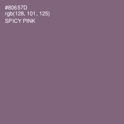 #80657D - Spicy Pink Color Image