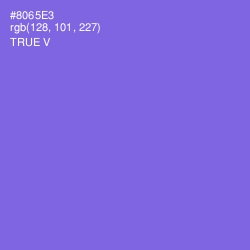 #8065E3 - True V Color Image