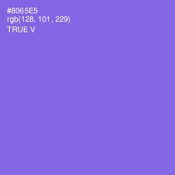 #8065E5 - True V Color Image