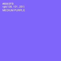 #8065FB - Medium Purple Color Image