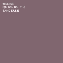 #80666E - Sand Dune Color Image