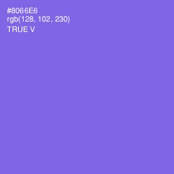 #8066E6 - True V Color Image