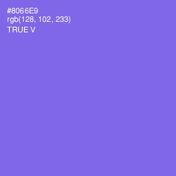#8066E9 - True V Color Image