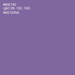 #8067A0 - Wisteria Color Image