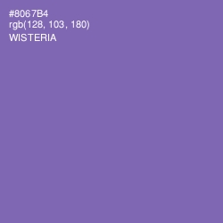 #8067B4 - Wisteria Color Image