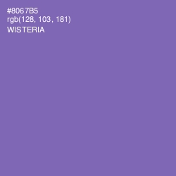 #8067B5 - Wisteria Color Image