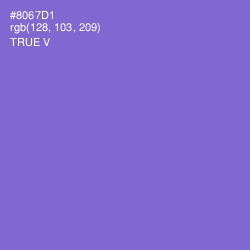 #8067D1 - True V Color Image