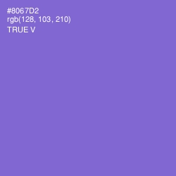 #8067D2 - True V Color Image
