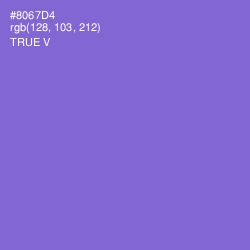 #8067D4 - True V Color Image