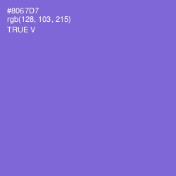 #8067D7 - True V Color Image