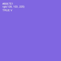 #8067E1 - True V Color Image