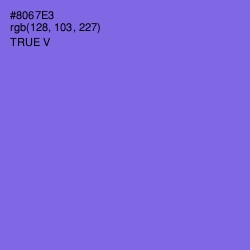 #8067E3 - True V Color Image