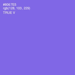 #8067E5 - True V Color Image