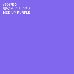 #8067ED - Medium Purple Color Image