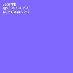 #8067FE - Medium Purple Color Image