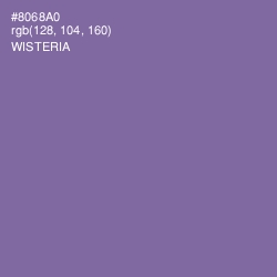 #8068A0 - Wisteria Color Image