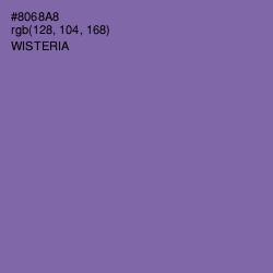 #8068A8 - Wisteria Color Image