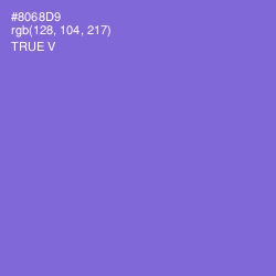 #8068D9 - True V Color Image