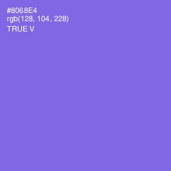 #8068E4 - True V Color Image