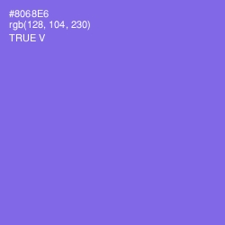 #8068E6 - True V Color Image