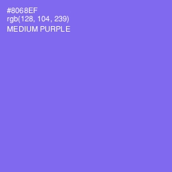 #8068EF - Medium Purple Color Image