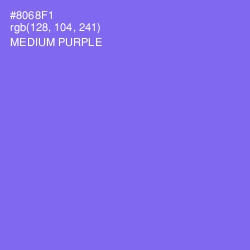 #8068F1 - Medium Purple Color Image