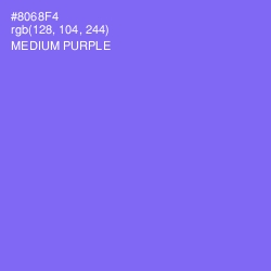 #8068F4 - Medium Purple Color Image