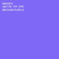 #8068F6 - Medium Purple Color Image