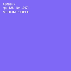 #8068F7 - Medium Purple Color Image