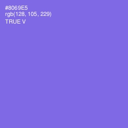 #8069E5 - True V Color Image