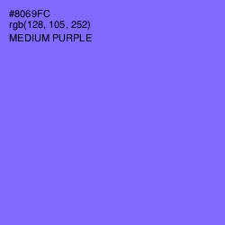 #8069FC - Medium Purple Color Image