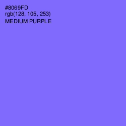 #8069FD - Medium Purple Color Image