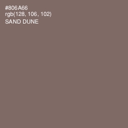 #806A66 - Sand Dune Color Image