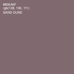 #806A6F - Sand Dune Color Image