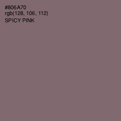 #806A70 - Spicy Pink Color Image