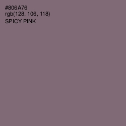 #806A76 - Spicy Pink Color Image