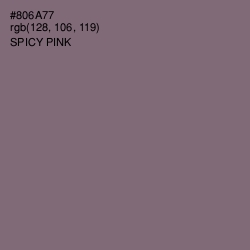 #806A77 - Spicy Pink Color Image