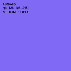 #806AF5 - Medium Purple Color Image