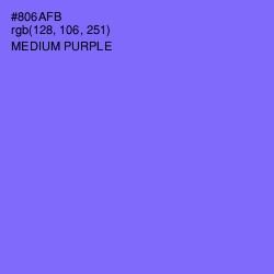 #806AFB - Medium Purple Color Image