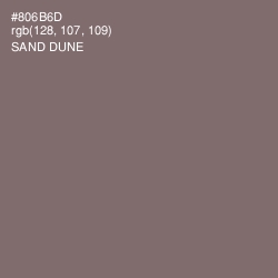 #806B6D - Sand Dune Color Image