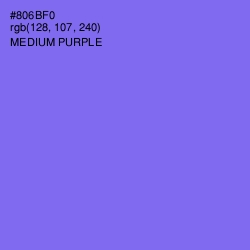 #806BF0 - Medium Purple Color Image