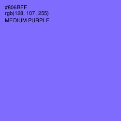 #806BFF - Medium Purple Color Image