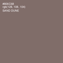 #806C68 - Sand Dune Color Image