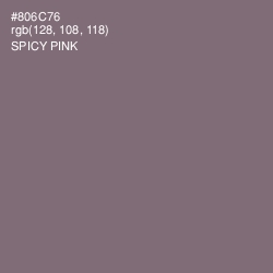 #806C76 - Spicy Pink Color Image