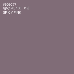 #806C77 - Spicy Pink Color Image