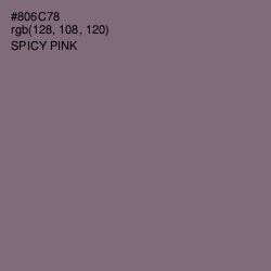 #806C78 - Spicy Pink Color Image