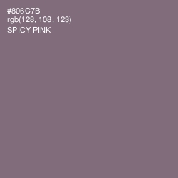 #806C7B - Spicy Pink Color Image