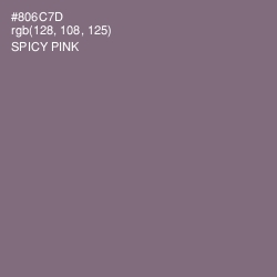 #806C7D - Spicy Pink Color Image