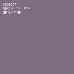 #806C7F - Spicy Pink Color Image