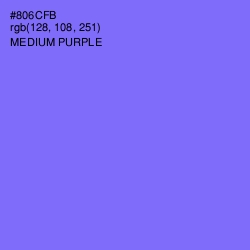 #806CFB - Medium Purple Color Image